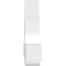 Ekena Millwork Ericson Architectural Grade PVC Gable Bracket, 84"W x 24 1/2"H x 6"D x 6"F, 7/12 Pitch GBP084X25X0606ERI00 - alternate 2